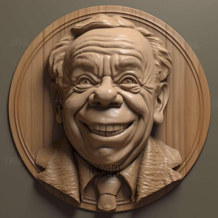 Warwick Davis 4 stl model for CNC